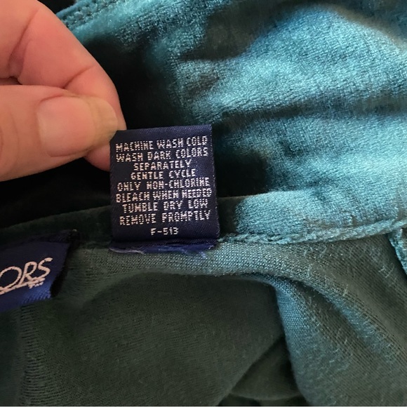 🦚Vintage green velour shacket - Picture 7 of 7